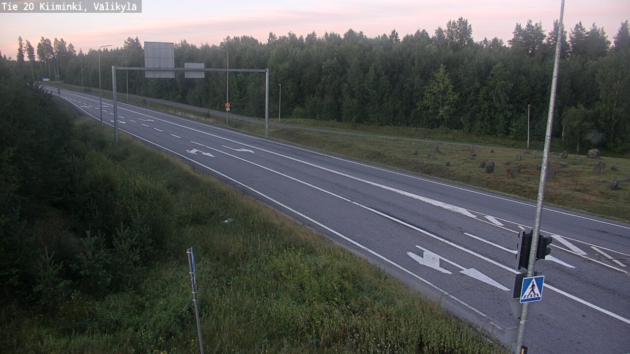 Weather Camera Image Väg 20 Uleåborg Kiiminki, Välikylä, Oulu, Pohjois-Pohjanmaa