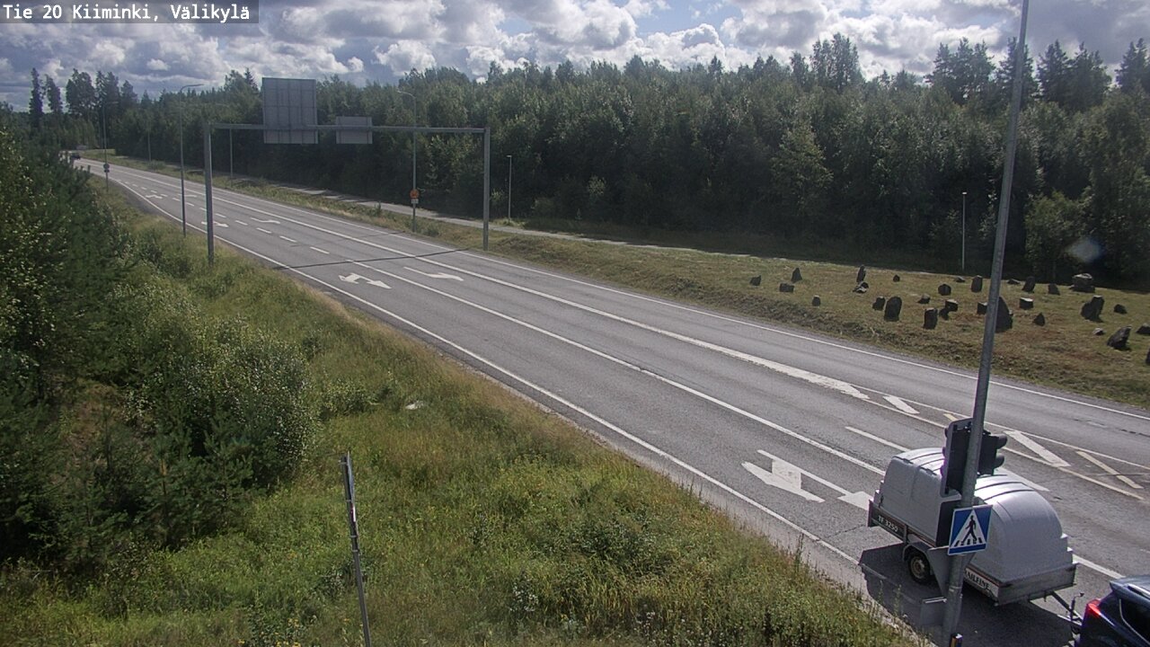 Weather Camera Image Väg 20 Uleåborg Kiiminki, Välikylä, Oulu, Pohjois-Pohjanmaa