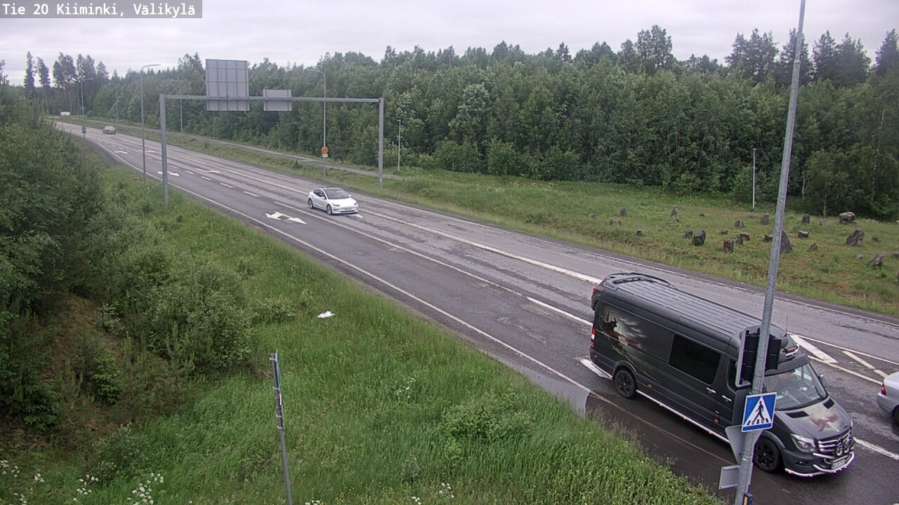 Weather Camera Image Väg 20 Uleåborg Kiiminki, Välikylä, Oulu, Pohjois-Pohjanmaa