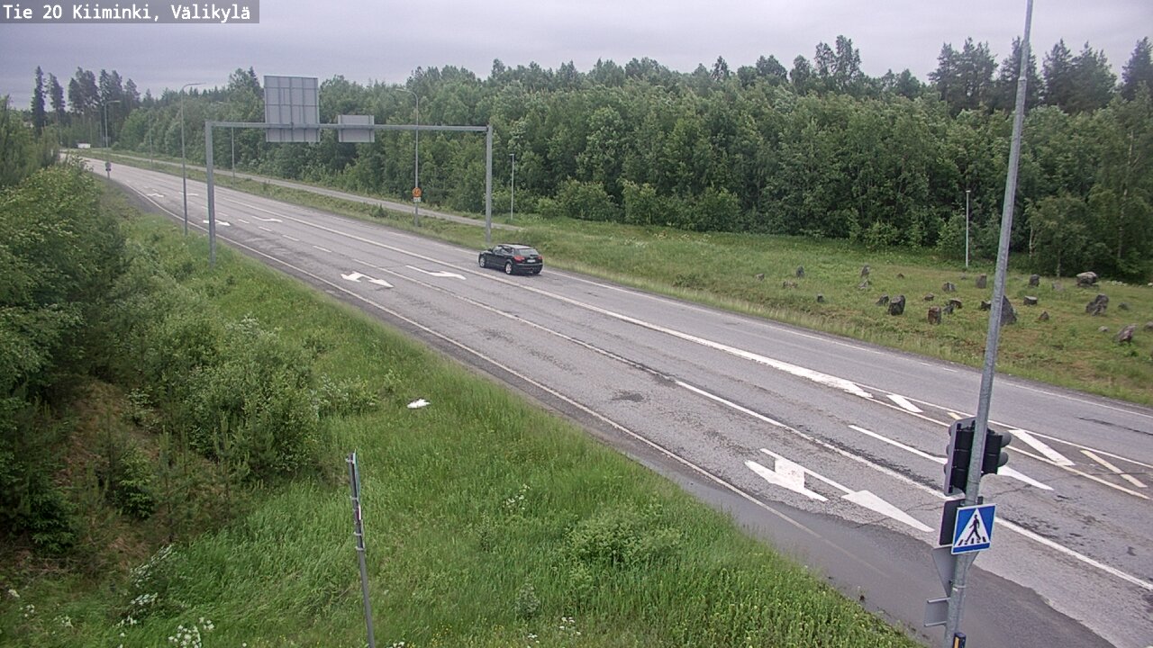 Weather Camera Image Väg 20 Uleåborg Kiiminki, Välikylä, Oulu, Pohjois-Pohjanmaa