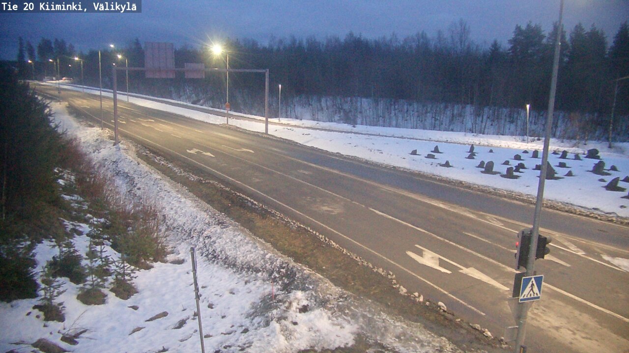 Weather Camera Image Road 20 Oulu Kiiminki, Välikylä, Oulu, Pohjois-Pohjanmaa