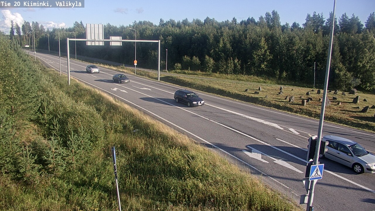Weather Camera Image Väg 20 Uleåborg Kiiminki, Välikylä, Oulu, Pohjois-Pohjanmaa