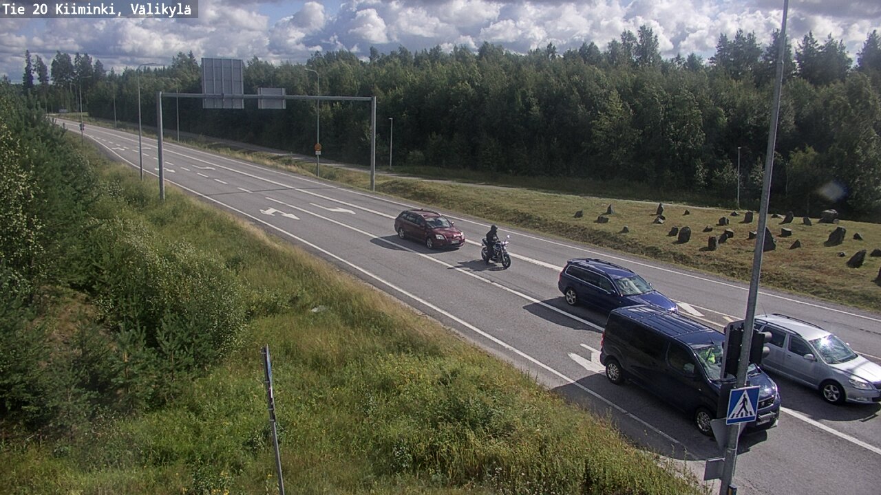 Weather Camera Image Väg 20 Uleåborg Kiiminki, Välikylä, Oulu, Pohjois-Pohjanmaa