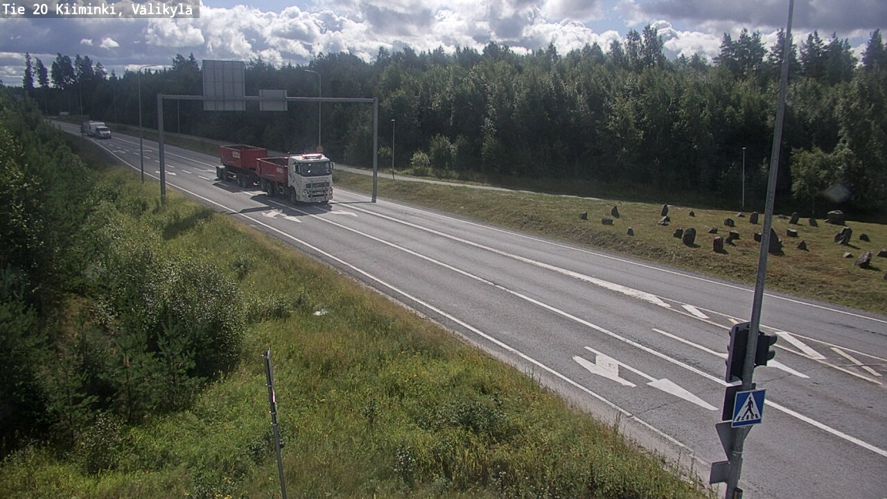 Weather Camera Image Väg 20 Uleåborg Kiiminki, Välikylä, Oulu, Pohjois-Pohjanmaa