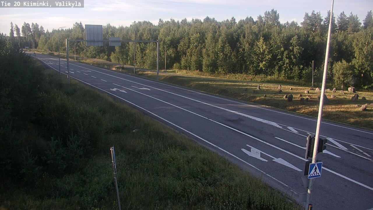 Weather Camera Image Väg 20 Uleåborg Kiiminki, Välikylä, Oulu, Pohjois-Pohjanmaa