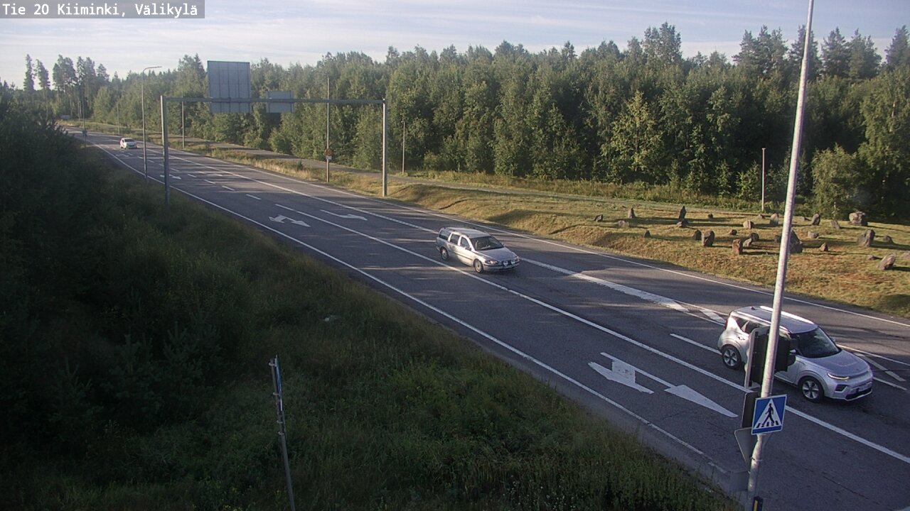 Weather Camera Image Väg 20 Uleåborg Kiiminki, Välikylä, Oulu, Pohjois-Pohjanmaa