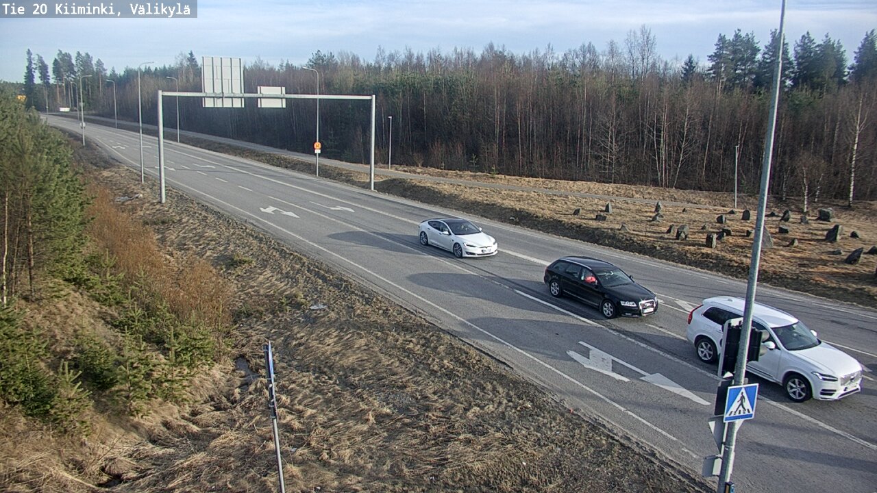 Weather Camera Image Väg 20 Uleåborg Kiiminki, Välikylä, Oulu, Pohjois-Pohjanmaa