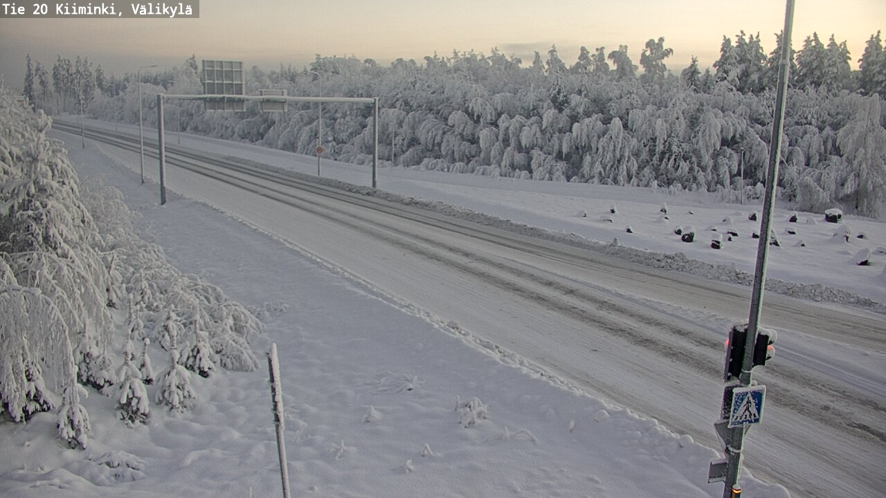 Weather Camera Image Road 20 Oulu Kiiminki, Välikylä, Oulu, Pohjois-Pohjanmaa