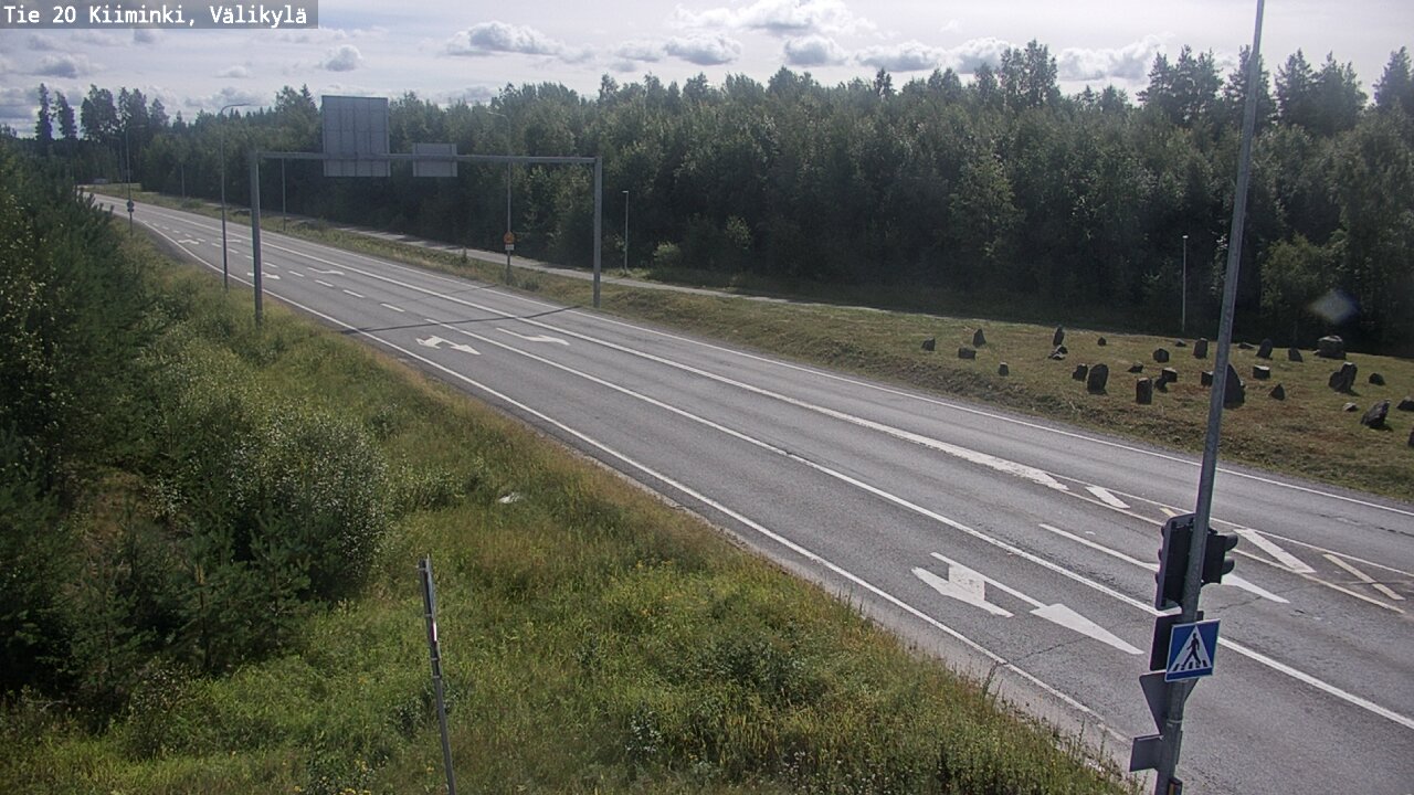 Weather Camera Image Road 20 Oulu Kiiminki, Välikylä, Oulu, Pohjois-Pohjanmaa