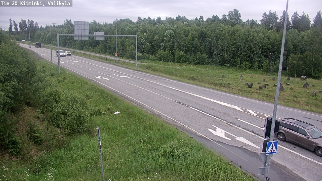 Weather Camera Image Väg 20 Uleåborg Kiiminki, Välikylä, Oulu, Pohjois-Pohjanmaa
