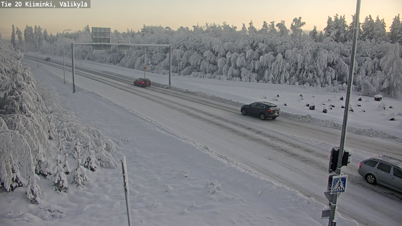 Weather Camera Image Road 20 Oulu Kiiminki, Välikylä, Oulu, Pohjois-Pohjanmaa