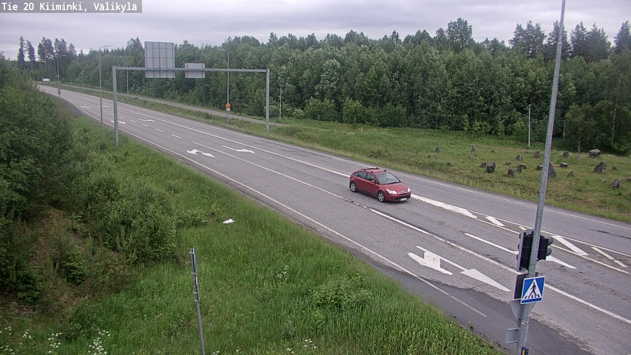 Weather Camera Image Road 20 Oulu Kiiminki, Välikylä, Oulu, Pohjois-Pohjanmaa