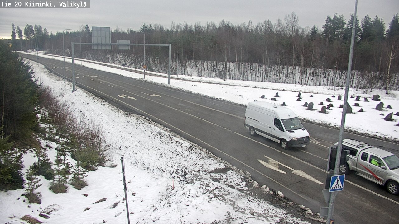 Weather Camera Image Road 20 Oulu Kiiminki, Välikylä, Oulu, Pohjois-Pohjanmaa