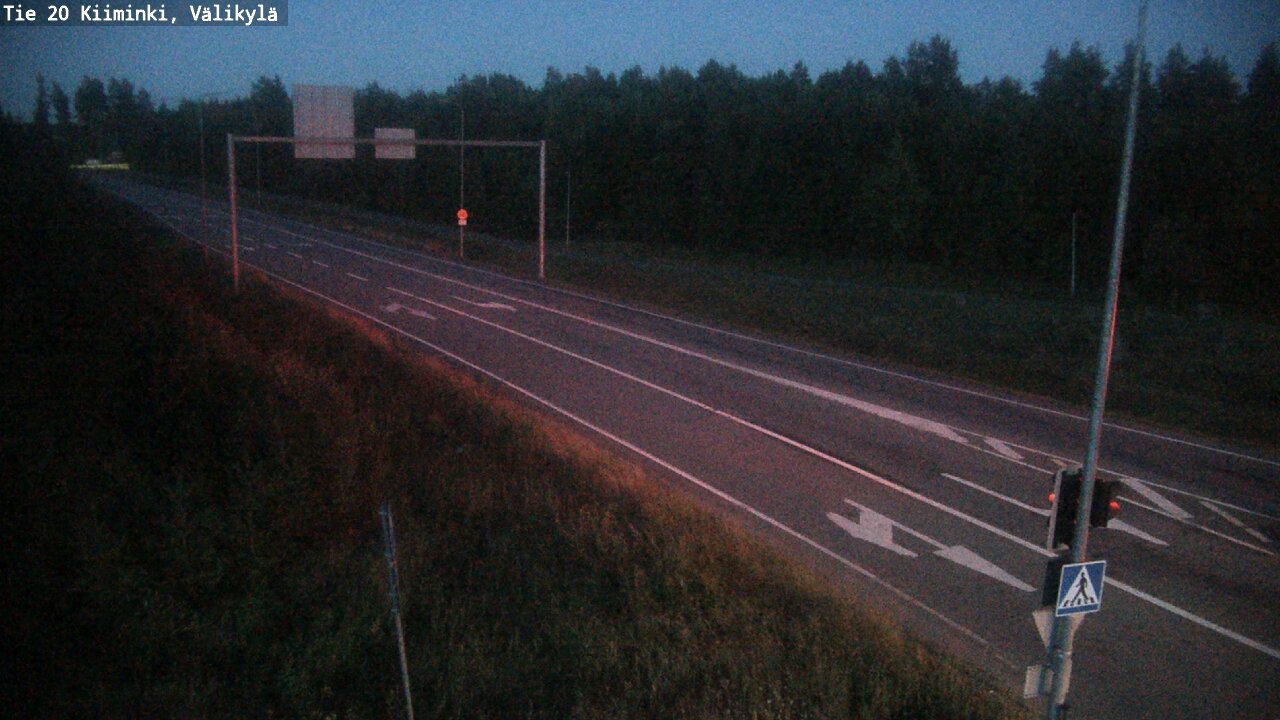 Weather Camera Image Väg 20 Uleåborg Kiiminki, Välikylä, Oulu, Pohjois-Pohjanmaa