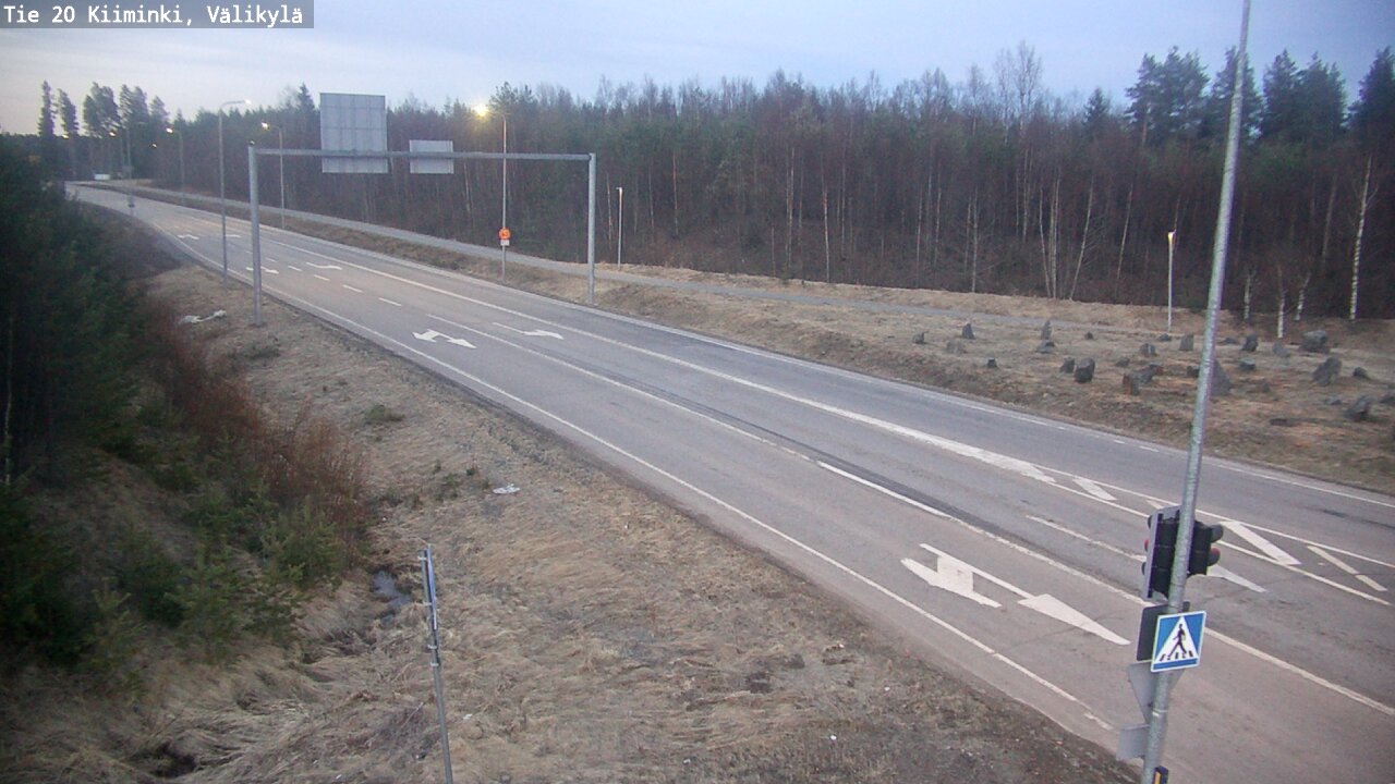 Weather Camera Image Väg 20 Uleåborg Kiiminki, Välikylä, Oulu, Pohjois-Pohjanmaa