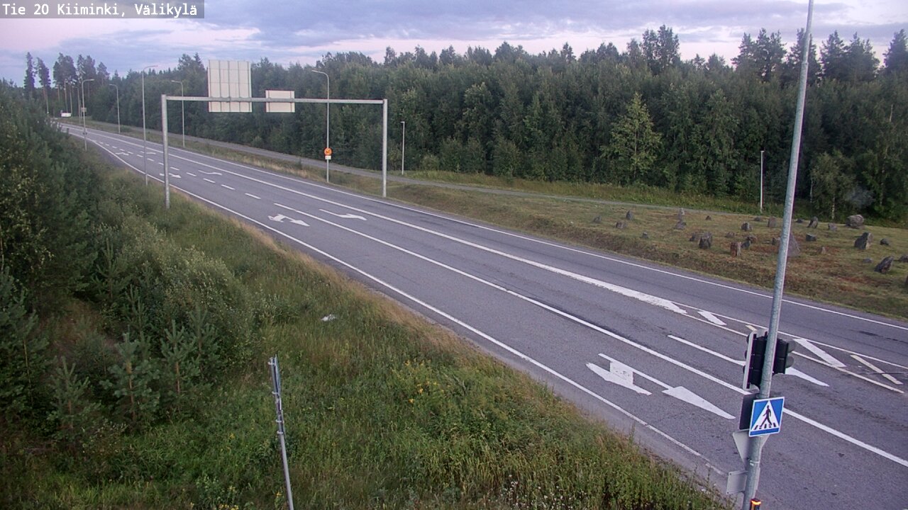 Weather Camera Image Väg 20 Uleåborg Kiiminki, Välikylä, Oulu, Pohjois-Pohjanmaa