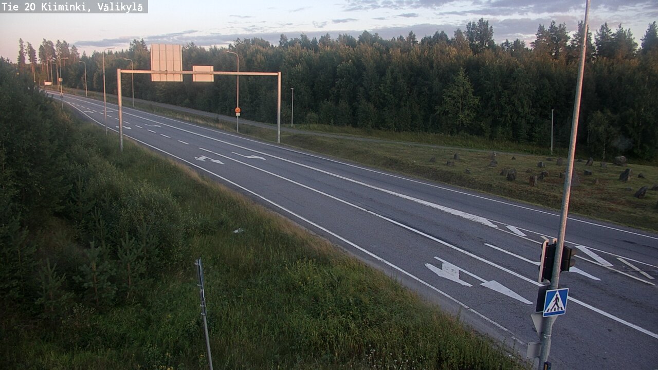 Weather Camera Image Väg 20 Uleåborg Kiiminki, Välikylä, Oulu, Pohjois-Pohjanmaa