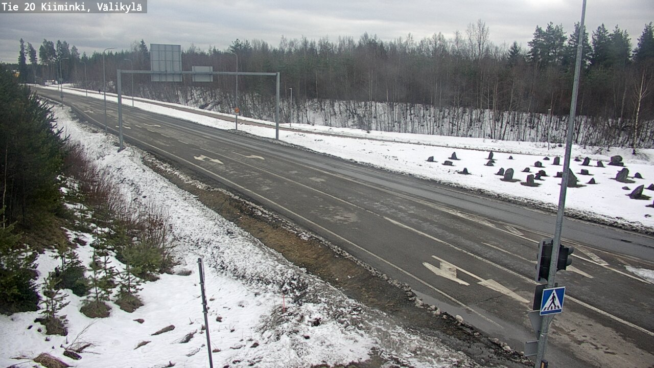Weather Camera Image Road 20 Oulu Kiiminki, Välikylä, Oulu, Pohjois-Pohjanmaa