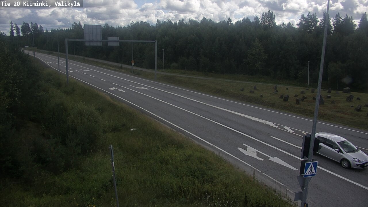 Weather Camera Image Väg 20 Uleåborg Kiiminki, Välikylä, Oulu, Pohjois-Pohjanmaa