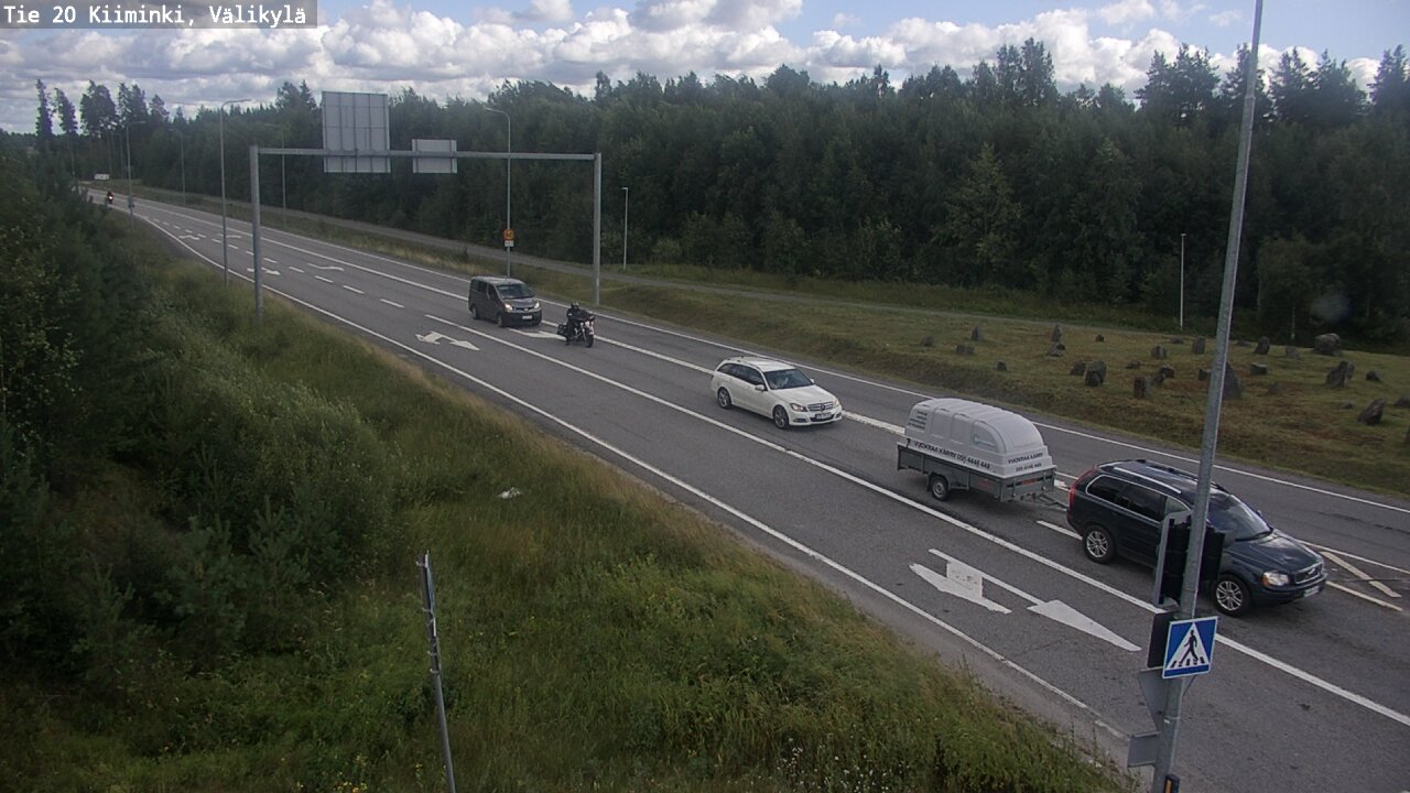 Weather Camera Image Väg 20 Uleåborg Kiiminki, Välikylä, Oulu, Pohjois-Pohjanmaa