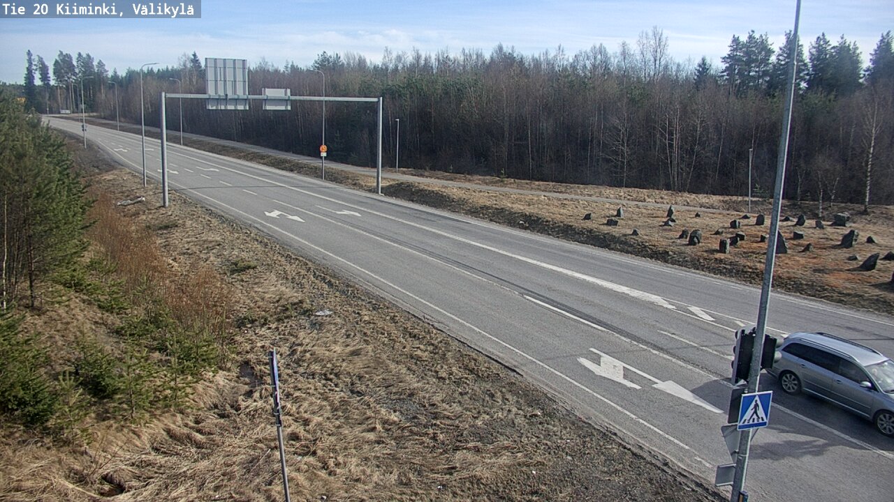 Weather Camera Image Väg 20 Uleåborg Kiiminki, Välikylä, Oulu, Pohjois-Pohjanmaa