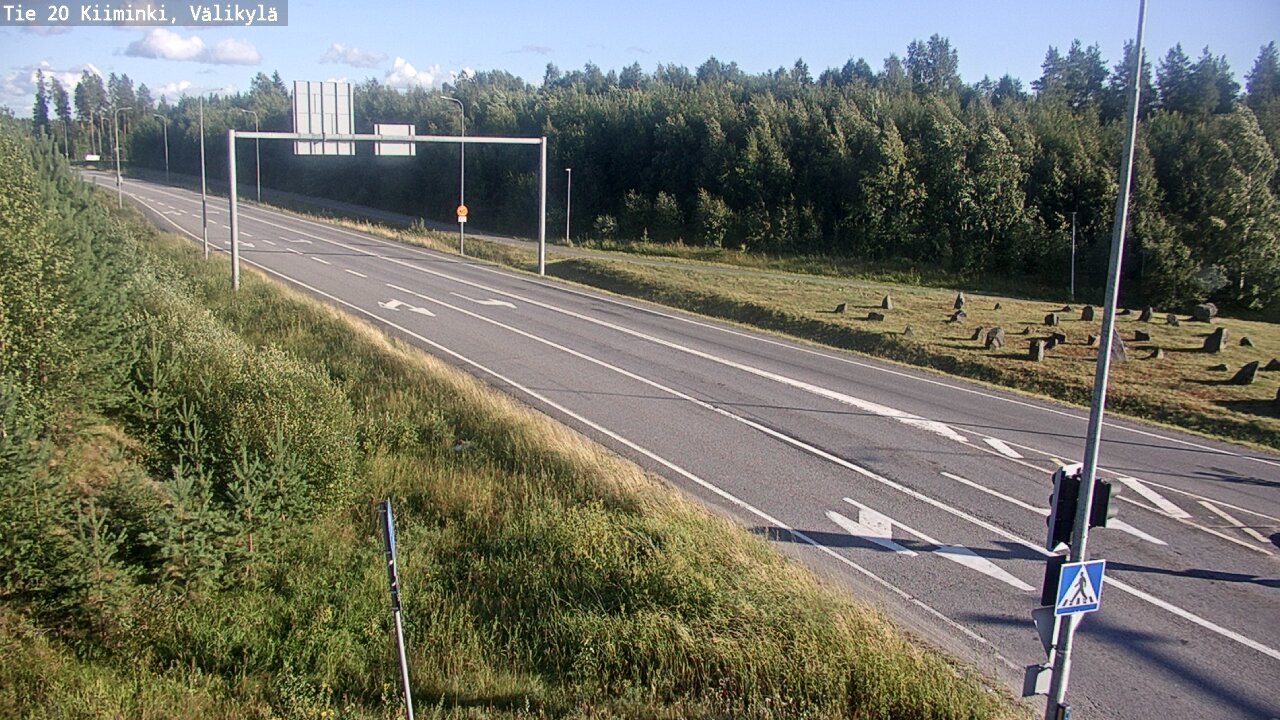 Weather Camera Image Väg 20 Uleåborg Kiiminki, Välikylä, Oulu, Pohjois-Pohjanmaa