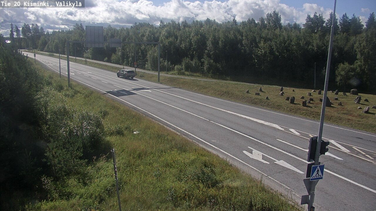 Weather Camera Image Väg 20 Uleåborg Kiiminki, Välikylä, Oulu, Pohjois-Pohjanmaa
