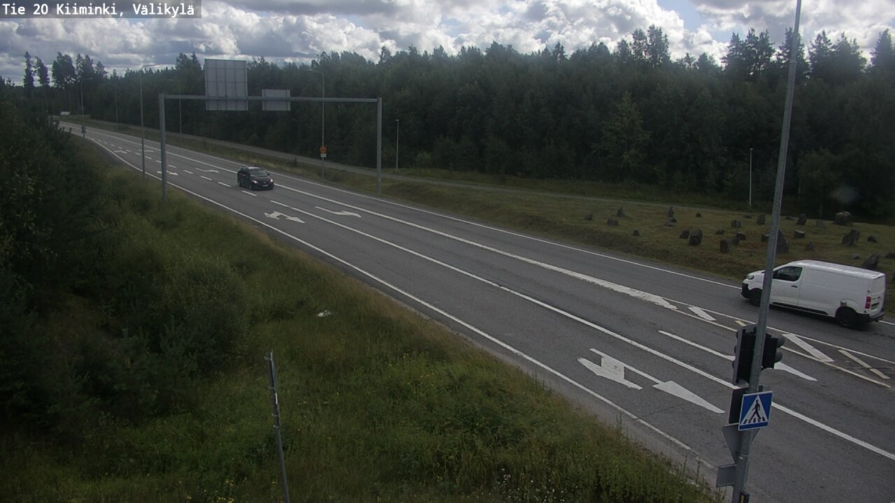 Weather Camera Image Väg 20 Uleåborg Kiiminki, Välikylä, Oulu, Pohjois-Pohjanmaa