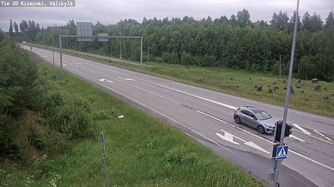 Weather Camera Image Väg 20 Uleåborg Kiiminki, Välikylä, Oulu, Pohjois-Pohjanmaa