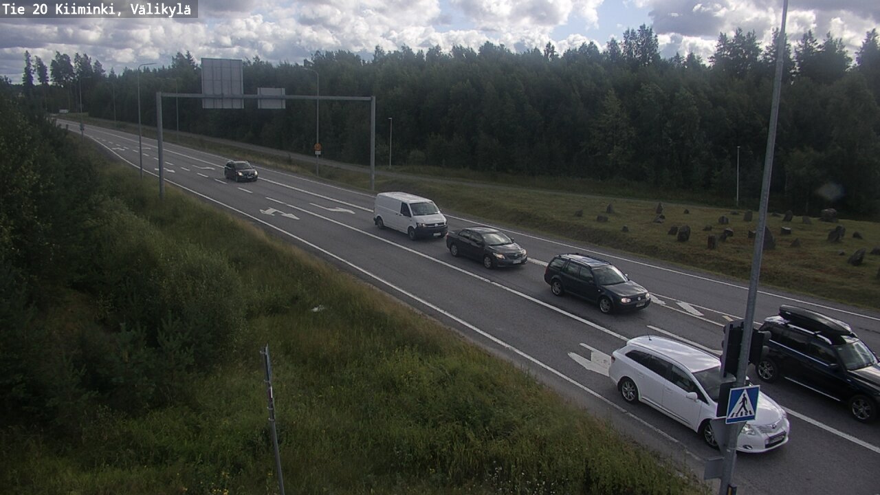 Weather Camera Image Väg 20 Uleåborg Kiiminki, Välikylä, Oulu, Pohjois-Pohjanmaa