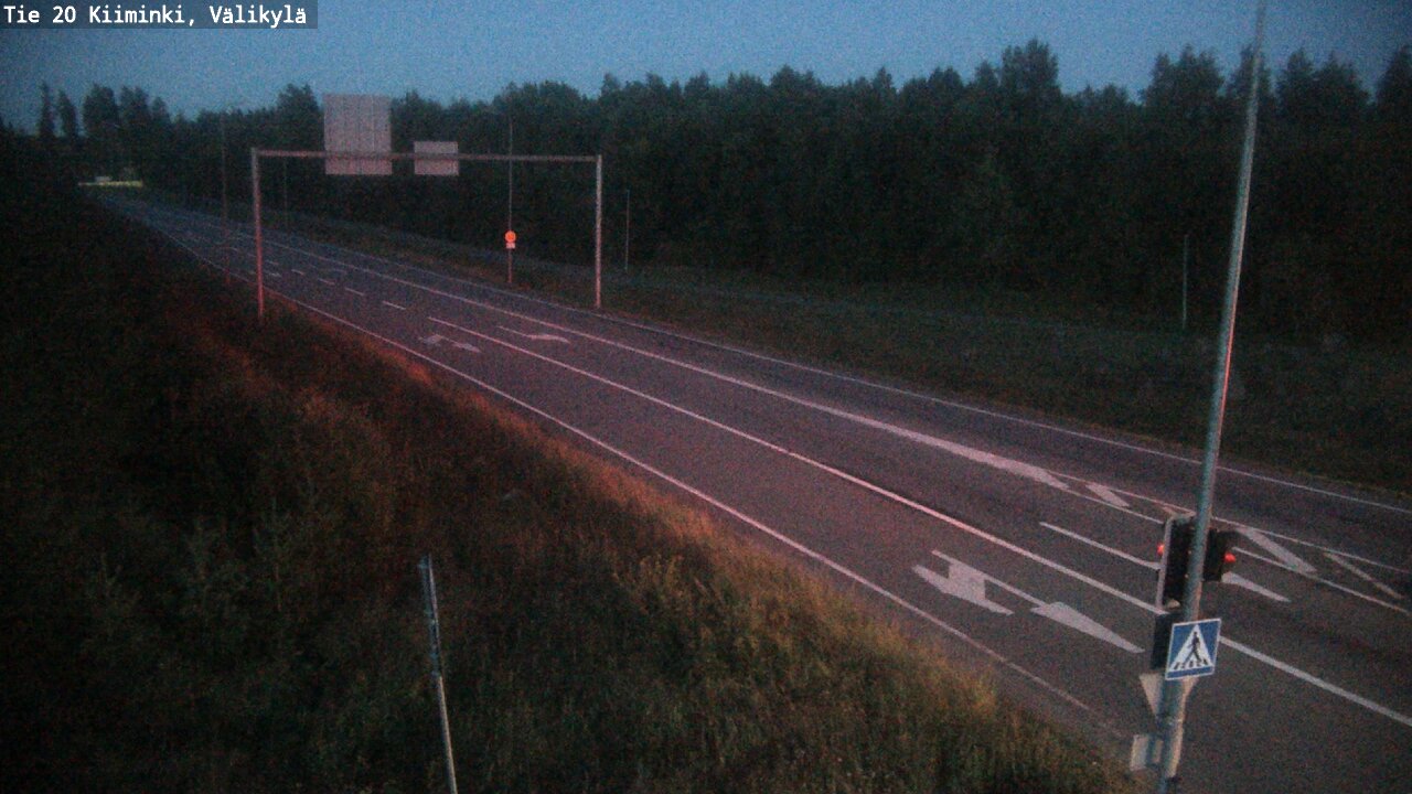 Weather Camera Image Väg 20 Uleåborg Kiiminki, Välikylä, Oulu, Pohjois-Pohjanmaa