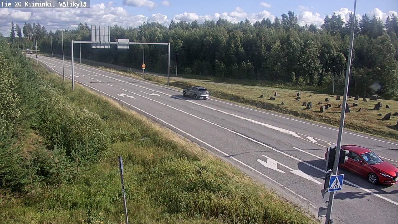 Weather Camera Image Väg 20 Uleåborg Kiiminki, Välikylä, Oulu, Pohjois-Pohjanmaa