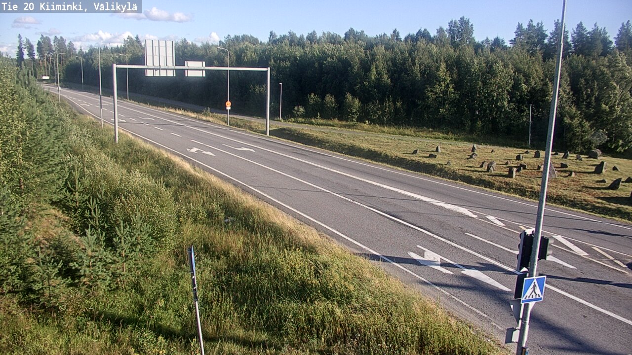 Weather Camera Image Väg 20 Uleåborg Kiiminki, Välikylä, Oulu, Pohjois-Pohjanmaa