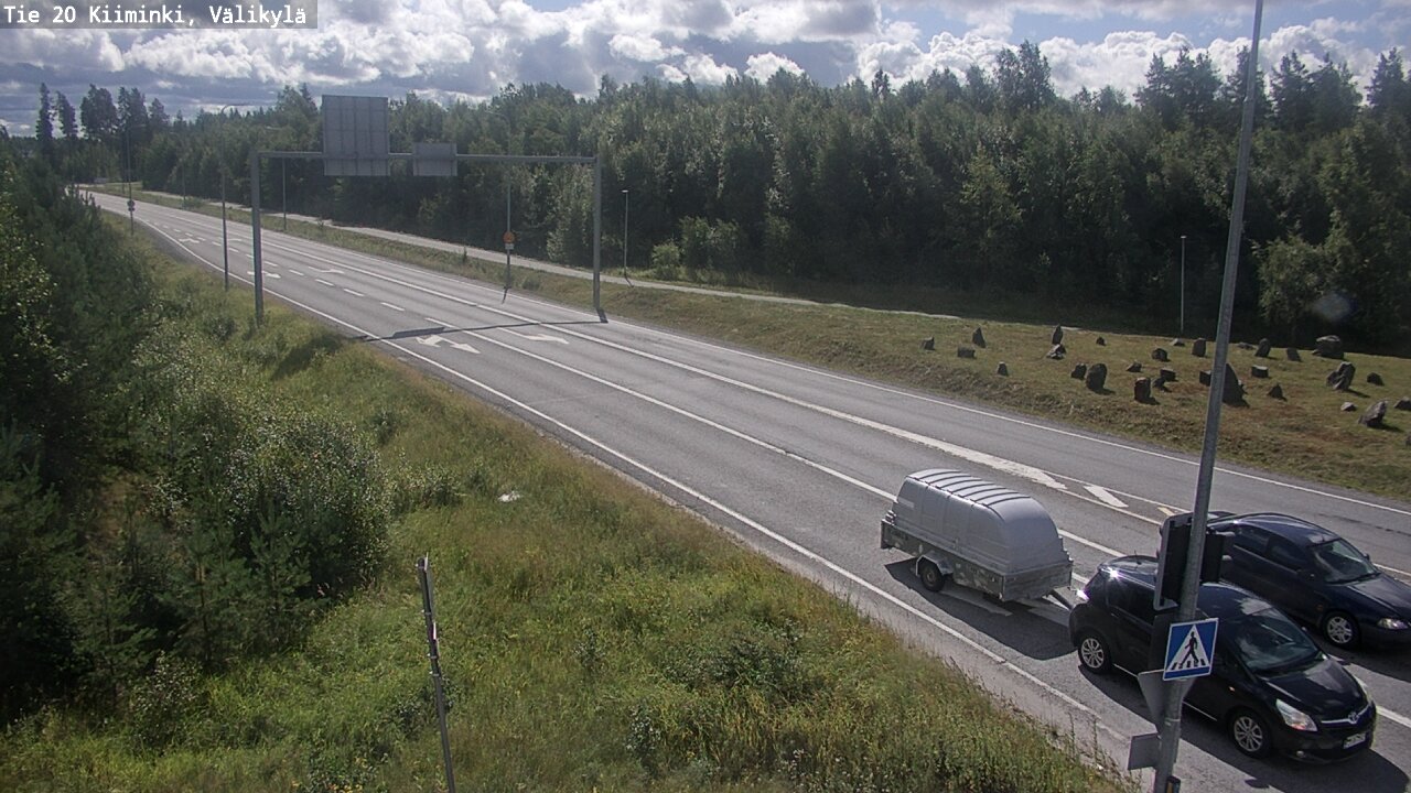 Weather Camera Image Väg 20 Uleåborg Kiiminki, Välikylä, Oulu, Pohjois-Pohjanmaa