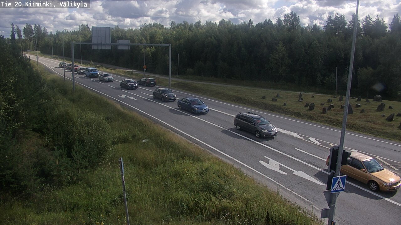 Weather Camera Image Väg 20 Uleåborg Kiiminki, Välikylä, Oulu, Pohjois-Pohjanmaa