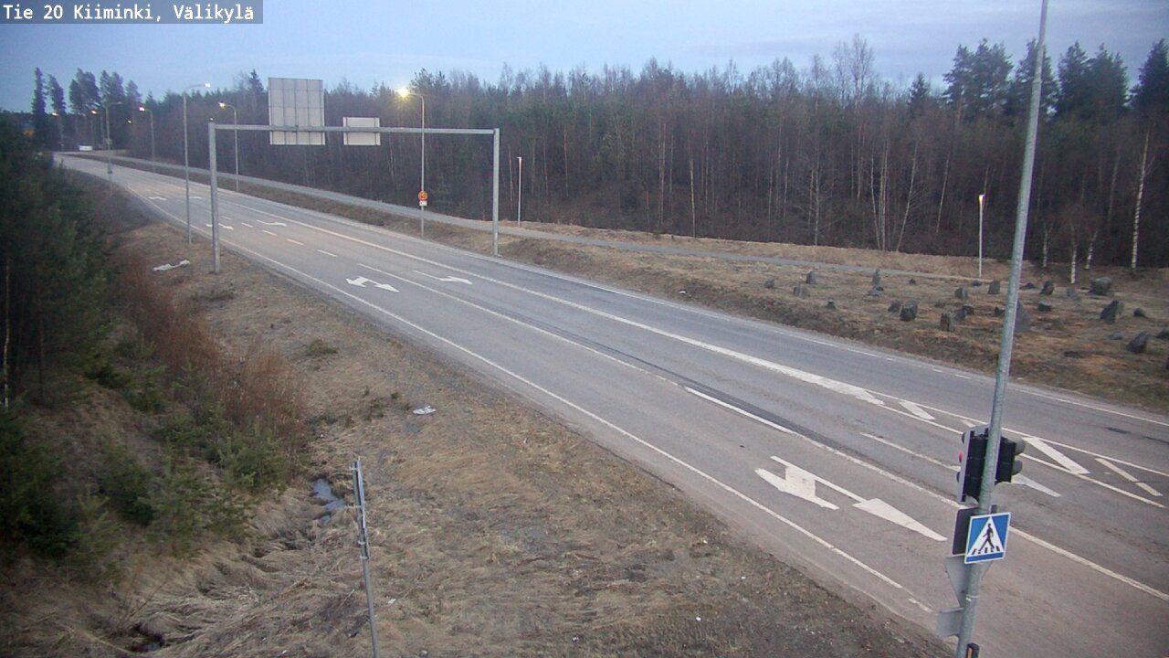 Weather Camera Image Väg 20 Uleåborg Kiiminki, Välikylä, Oulu, Pohjois-Pohjanmaa
