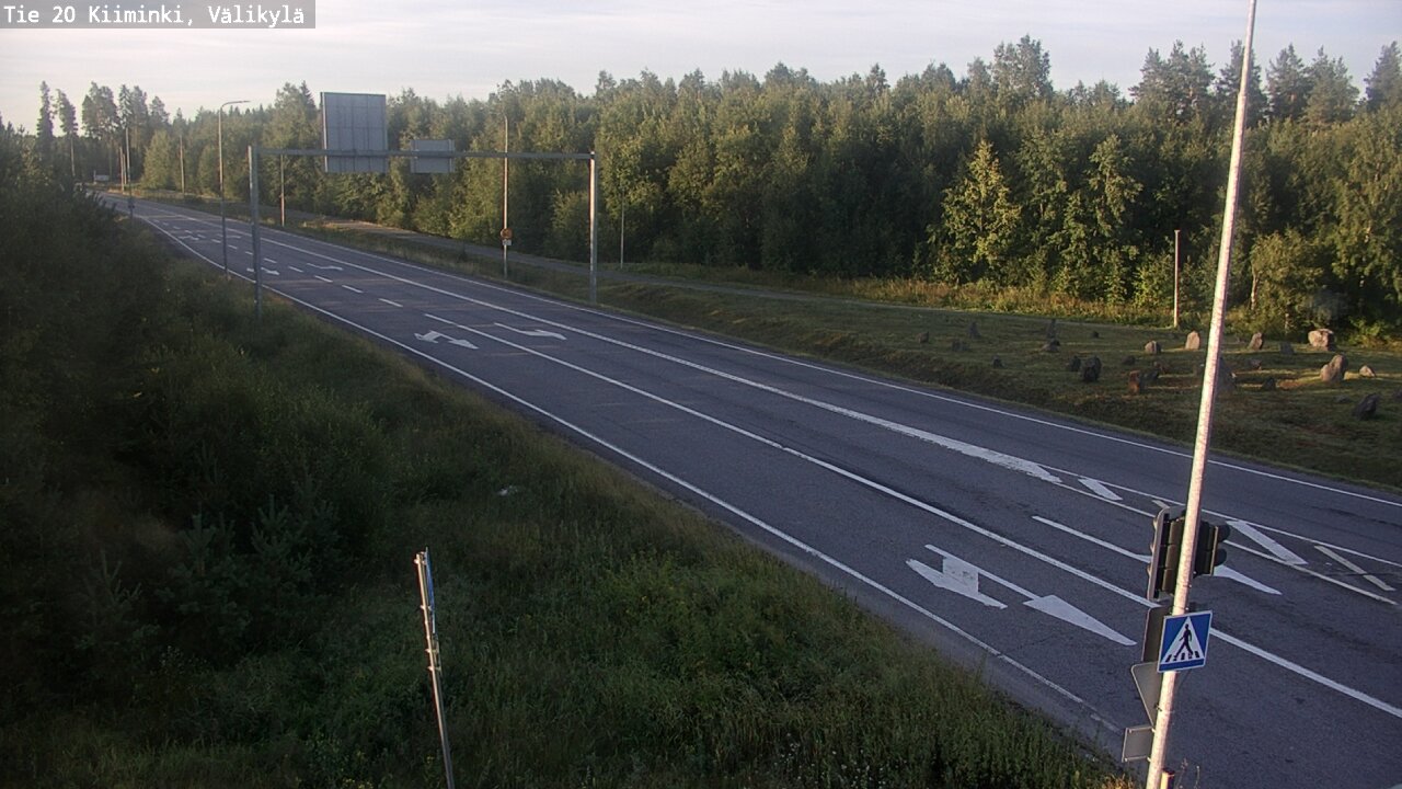 Weather Camera Image Väg 20 Uleåborg Kiiminki, Välikylä, Oulu, Pohjois-Pohjanmaa