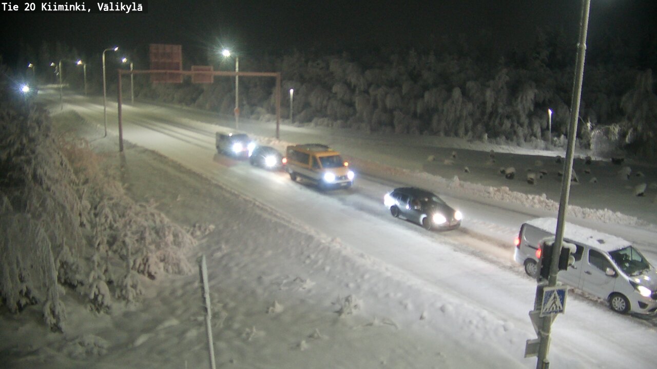 Weather Camera Image Road 20 Oulu Kiiminki, Välikylä, Oulu, Pohjois-Pohjanmaa