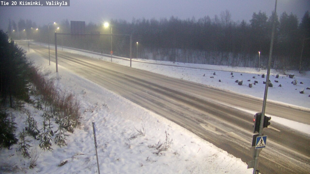 Weather Camera Image Road 20 Oulu Kiiminki, Välikylä, Oulu, Pohjois-Pohjanmaa