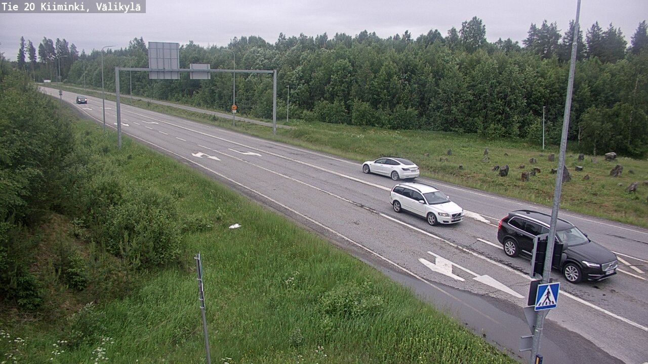 Weather Camera Image Väg 20 Uleåborg Kiiminki, Välikylä, Oulu, Pohjois-Pohjanmaa
