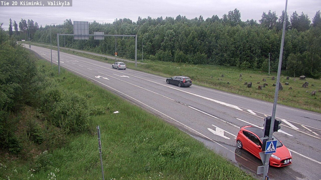 Weather Camera Image Road 20 Oulu Kiiminki, Välikylä, Oulu, Pohjois-Pohjanmaa
