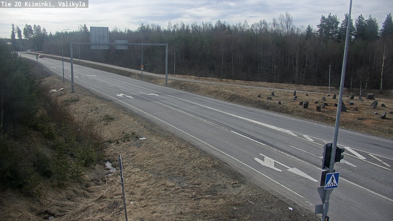 Weather Camera Image Väg 20 Uleåborg Kiiminki, Välikylä, Oulu, Pohjois-Pohjanmaa