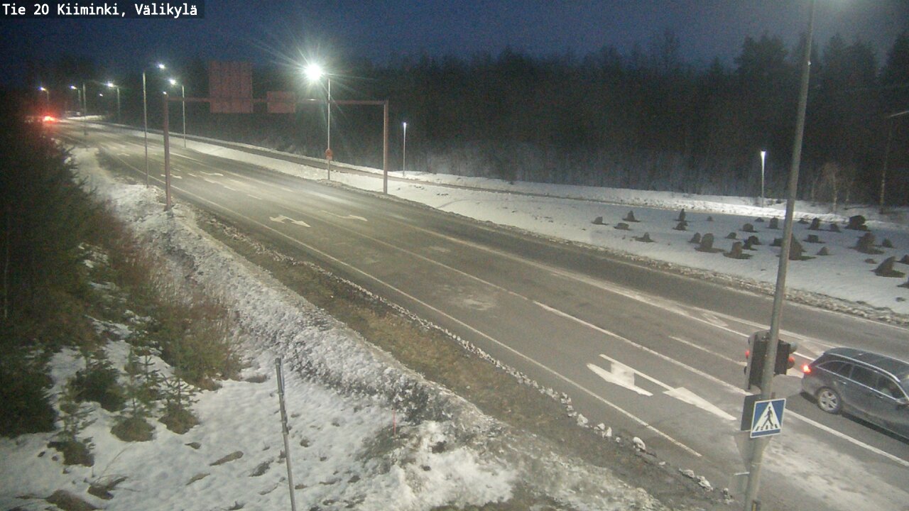 Weather Camera Image Road 20 Oulu Kiiminki, Välikylä, Oulu, Pohjois-Pohjanmaa