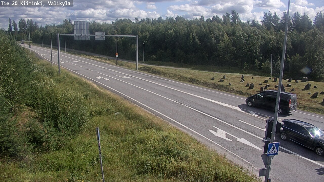 Weather Camera Image Väg 20 Uleåborg Kiiminki, Välikylä, Oulu, Pohjois-Pohjanmaa