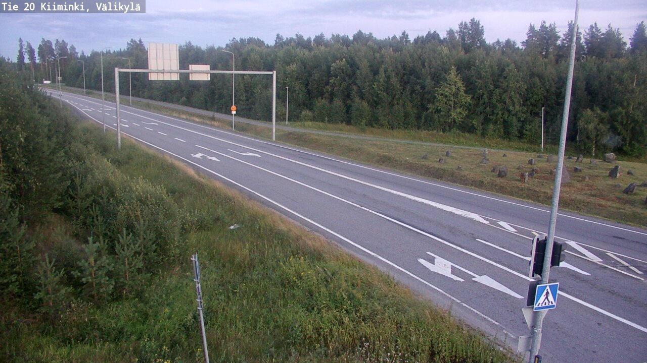 Weather Camera Image Väg 20 Uleåborg Kiiminki, Välikylä, Oulu, Pohjois-Pohjanmaa