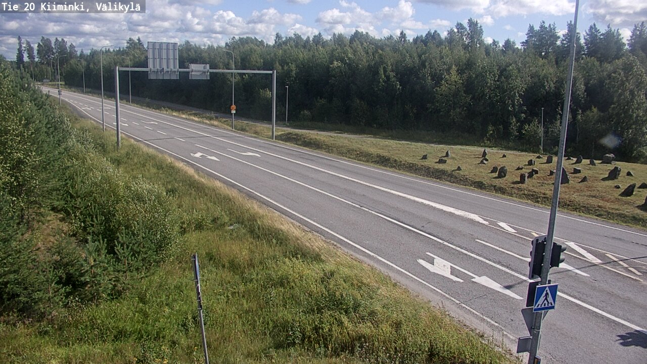 Weather Camera Image Väg 20 Uleåborg Kiiminki, Välikylä, Oulu, Pohjois-Pohjanmaa