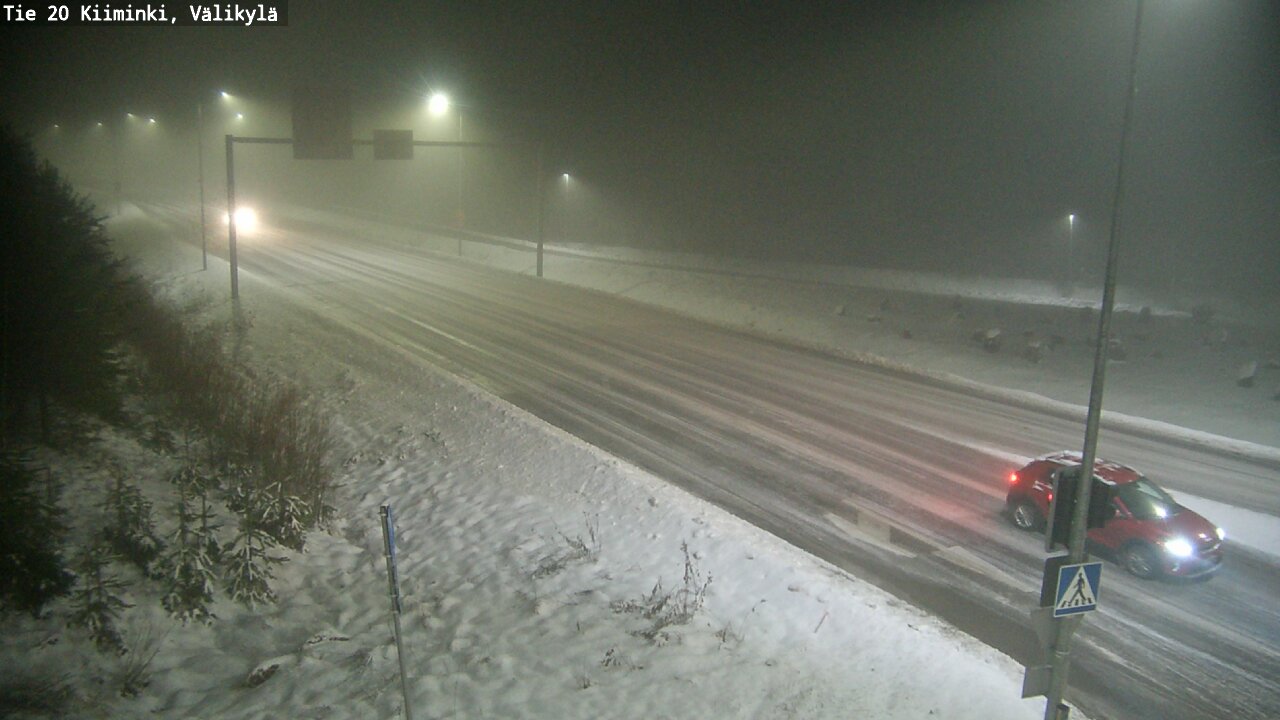 Weather Camera Image Road 20 Oulu Kiiminki, Välikylä, Oulu, Pohjois-Pohjanmaa
