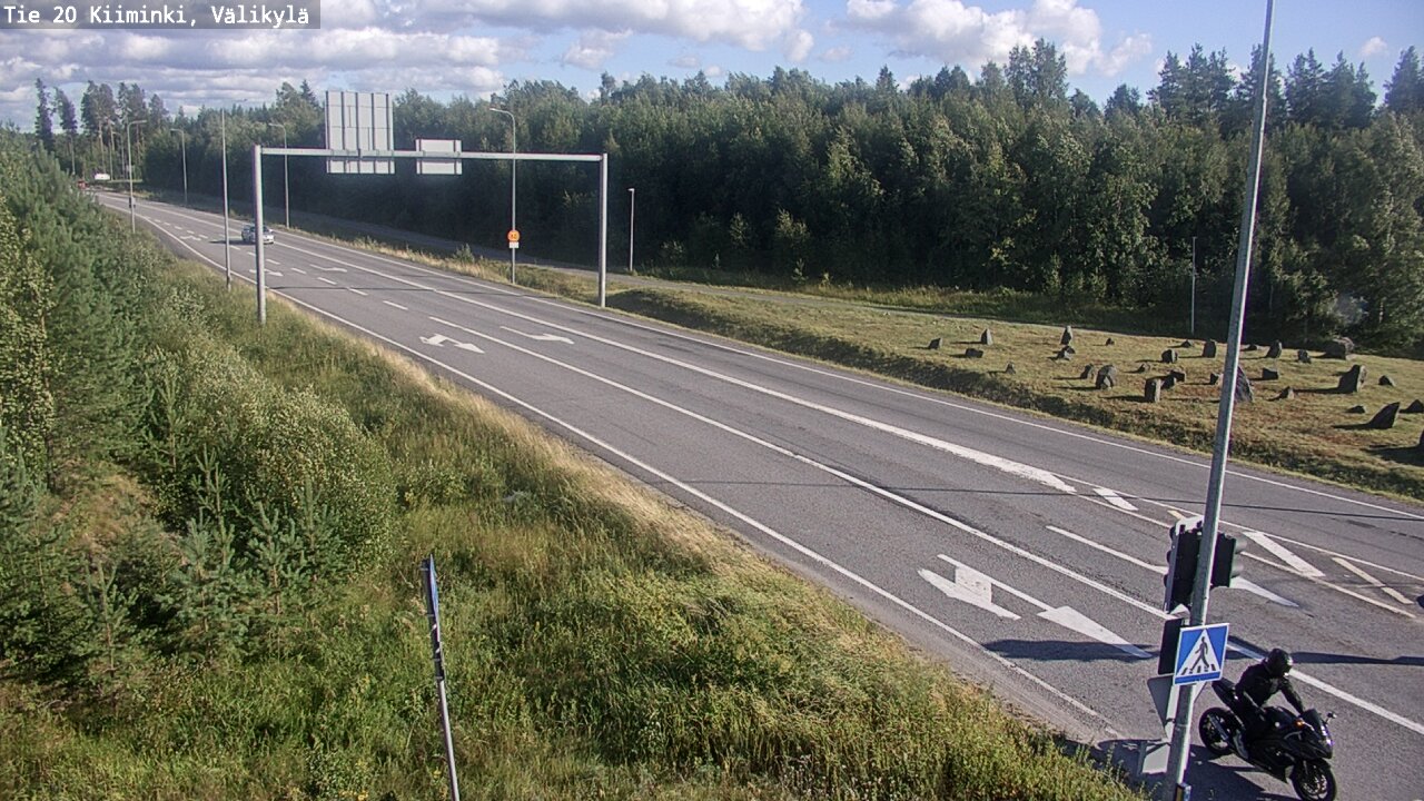 Weather Camera Image Väg 20 Uleåborg Kiiminki, Välikylä, Oulu, Pohjois-Pohjanmaa