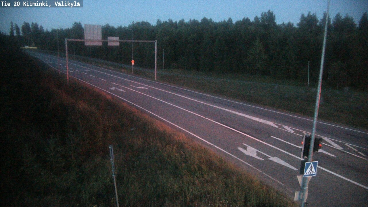 Weather Camera Image Väg 20 Uleåborg Kiiminki, Välikylä, Oulu, Pohjois-Pohjanmaa
