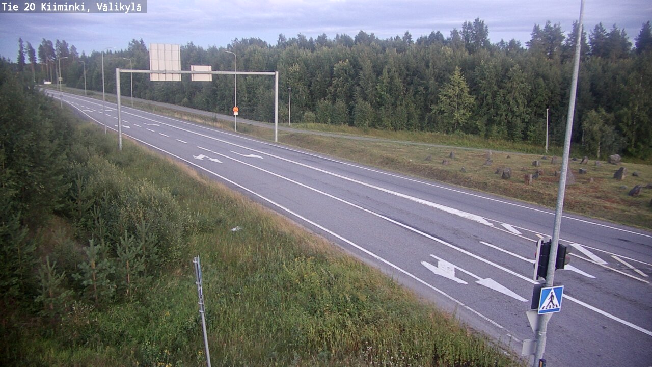 Weather Camera Image Väg 20 Uleåborg Kiiminki, Välikylä, Oulu, Pohjois-Pohjanmaa